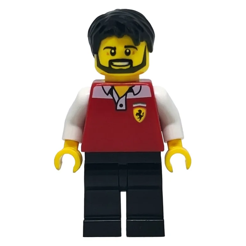 Engineer, Ferrari, Male, Black Legs — dans quels sets LEGO ? (fig-007524) | Brick Broker