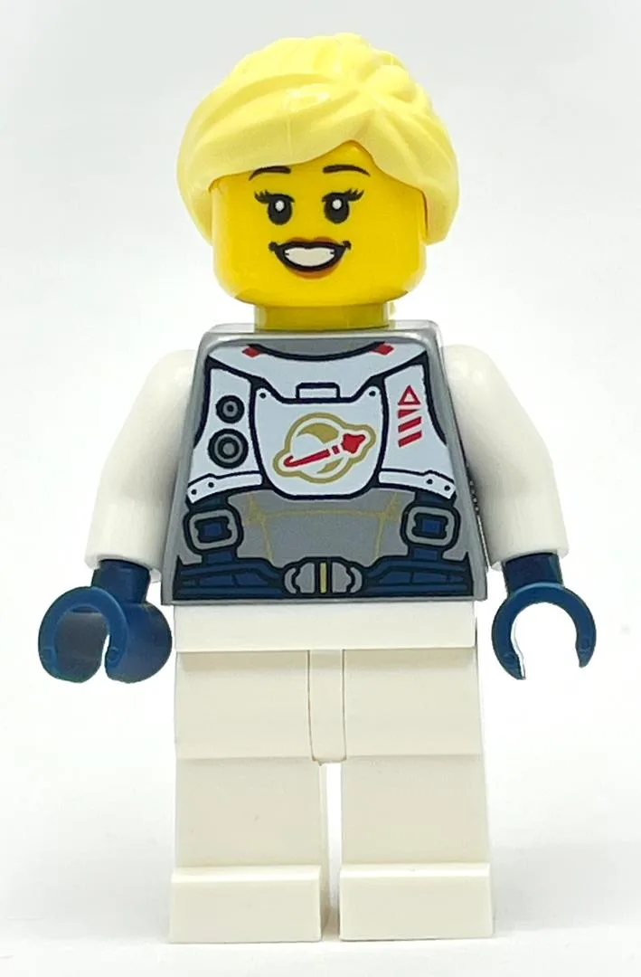 Astronaut, Female, Flat Silver Torso, White L… — minifigurine LEGO | Brick Broker
