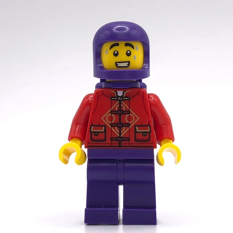 Space Costume, Red Torso, Dark Purple Legs, H… — minifigurine LEGO | Brick Broker