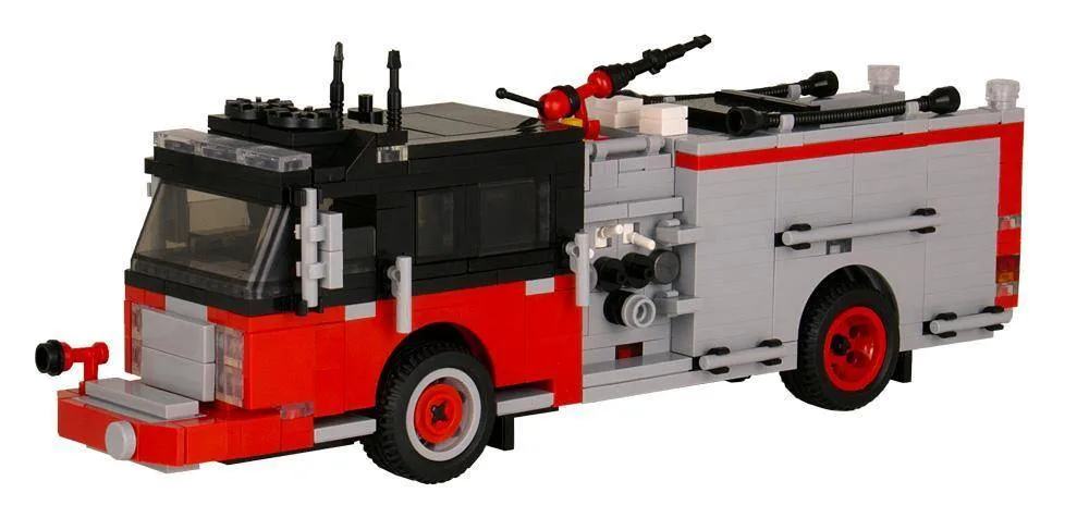 BlueBrixx Camion pompe Spartan ERV Version 3 rouge/noir (BB-101371) - prix | Brick Broker