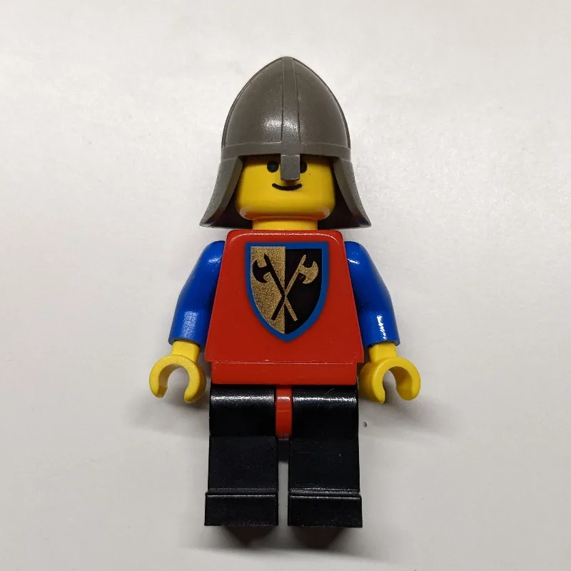 Knight (Crusader Axe) - Black Legs (reissue) — minifigurine LEGO | Brick Broker