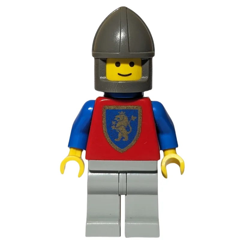 Knight (Crusader Lion) - Light Gray Legs, Pla… — minifigurine LEGO | Brick Broker