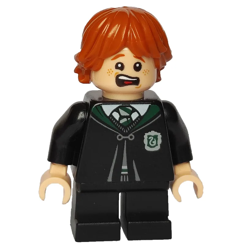 Ron Weasley / Vincent Crabbe, Slytherin Robes — minifigurine LEGO | Brick Broker