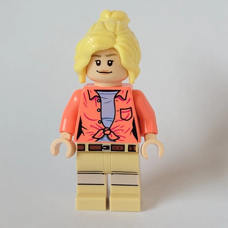 Ellie Sattler, Coral Shirt, Ponytail, Closed… — minifigurine LEGO | Brick Broker