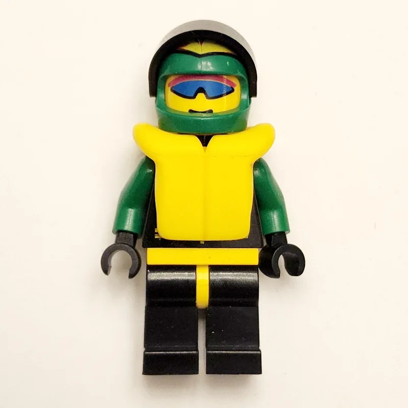 Racer, Extreme Team, Black Jacket, Black Legs… — minifigurine LEGO | Brick Broker