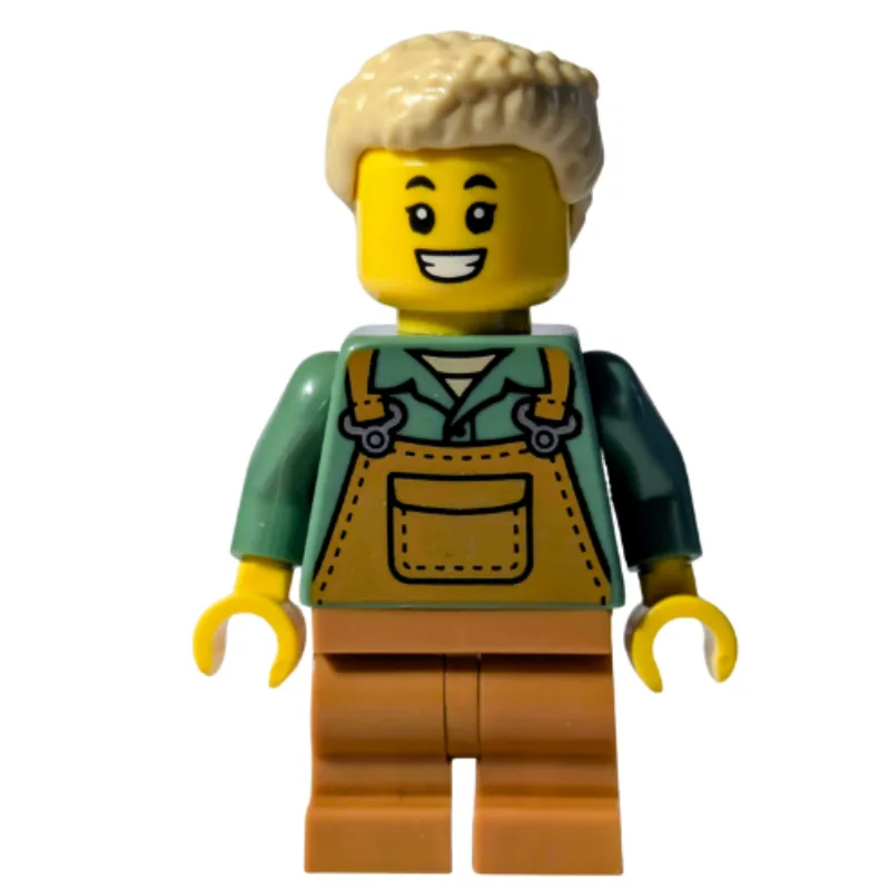 Elf, Sand Green Torso, Medium Nougat Legs, Ta… — minifigurine LEGO | Brick Broker