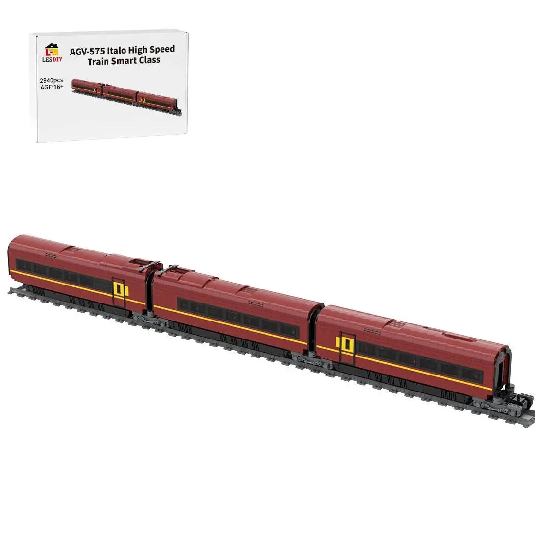 LesDiy Train à grande vitesse AGV-575 Italo Classe Élégante (LESDIY-3623502) - prix | Brick Broker