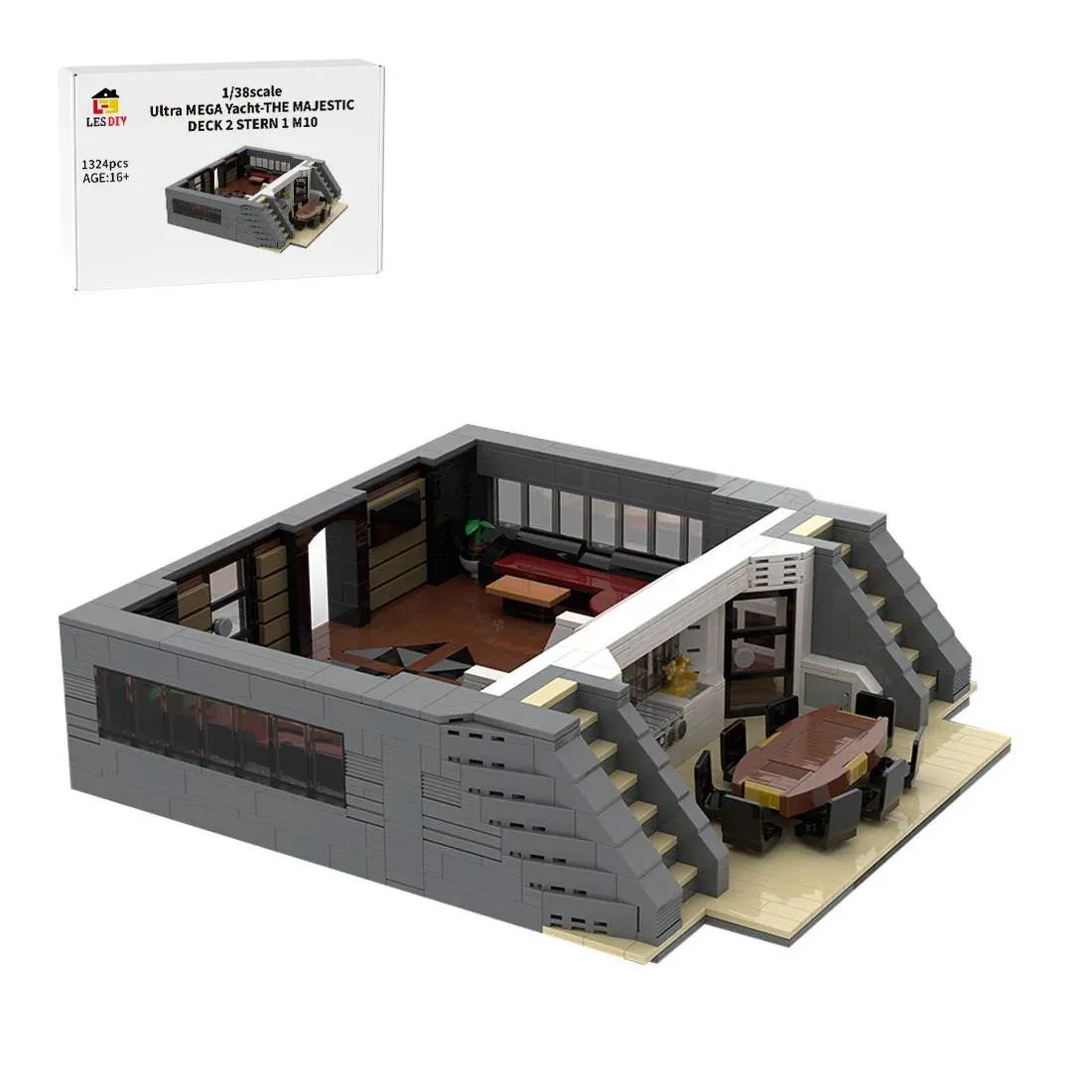 LesDiy Ultra MEGA Yacht - Partie 3 Module 10 Pont 2 Poupe 1 (LESDIY-3655873) - prix | Brick Broker
