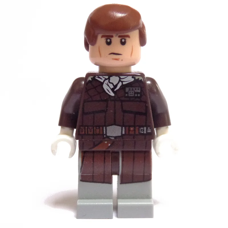 Han Solo, Hoth Outfit, Dark Brown Jacket with… — minifigurine LEGO | Brick Broker