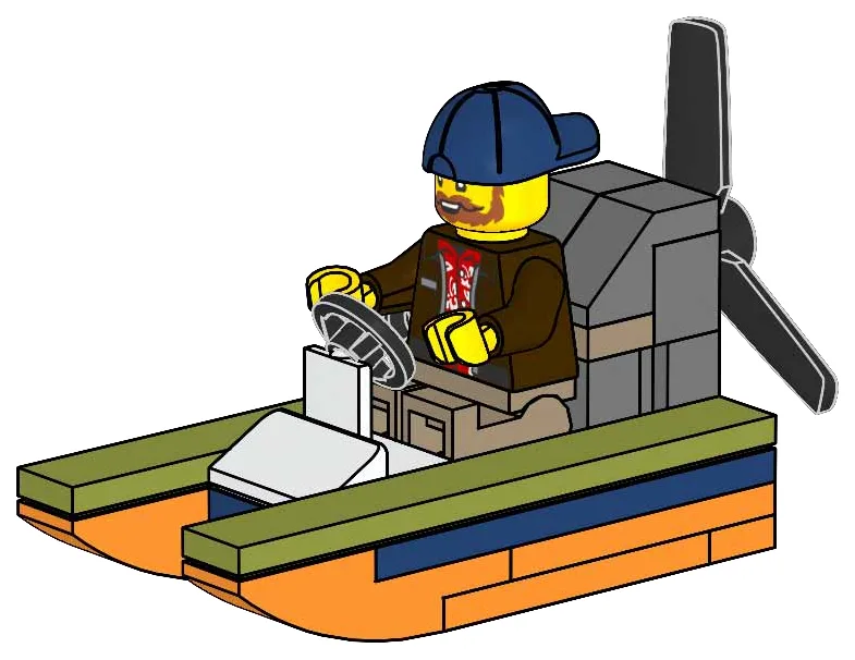 LEGO 952508 Explorateur et aéroglisseur - prix | Brick Broker