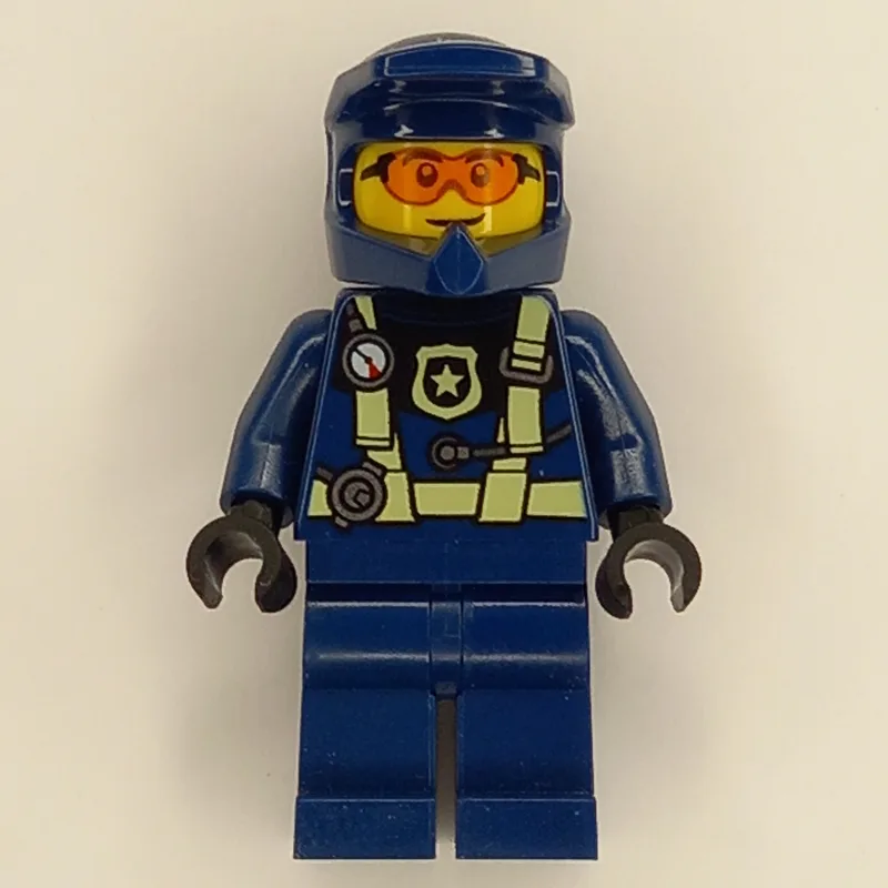Police Officer - Dark Blue Torso, Legs and He… — minifigurine LEGO | Brick Broker