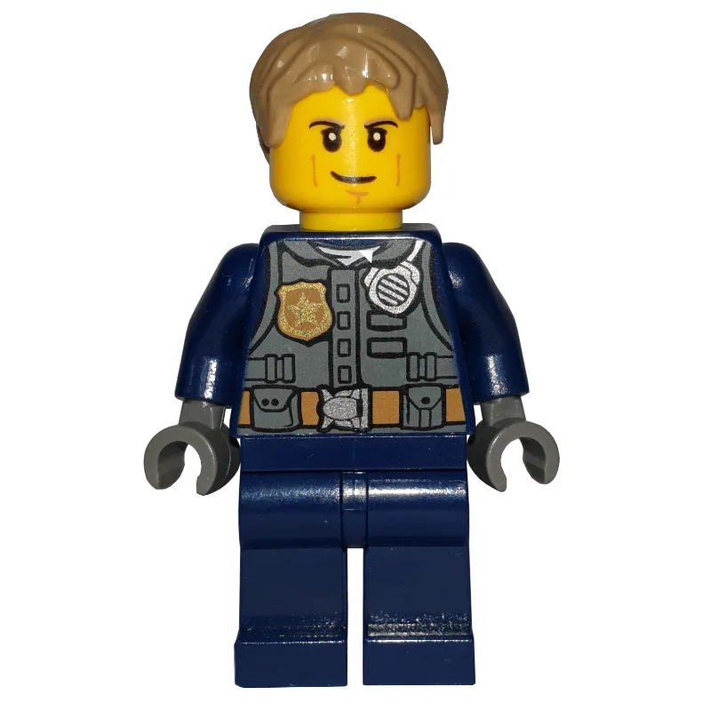 Chase McCain, Dark Bluish Gray Vest with Radi… — minifigurine LEGO | Brick Broker