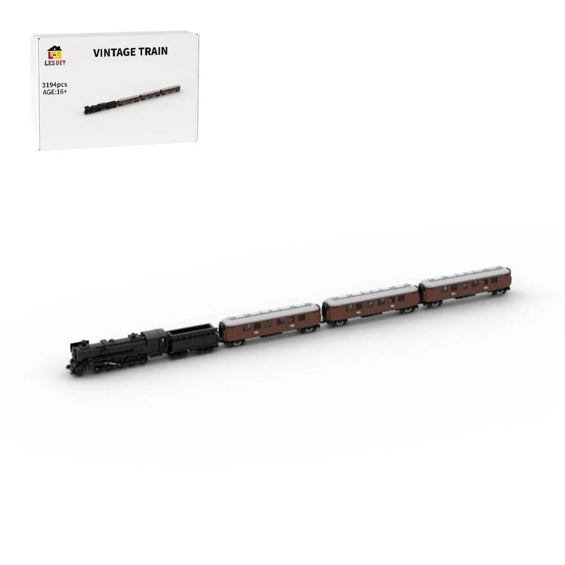 LesDiy Train Rétro Élégant Locomotive Historique (LESDIY-3659554) - prix | Brick Broker
