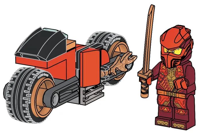 LEGO 951466 Kai avec Moto - prix et où acheter | Brick Broker