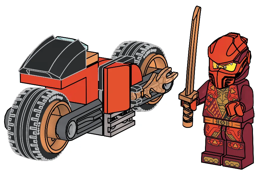 LEGO 951466 Kai avec Moto - prix et où acheter | Brick Broker