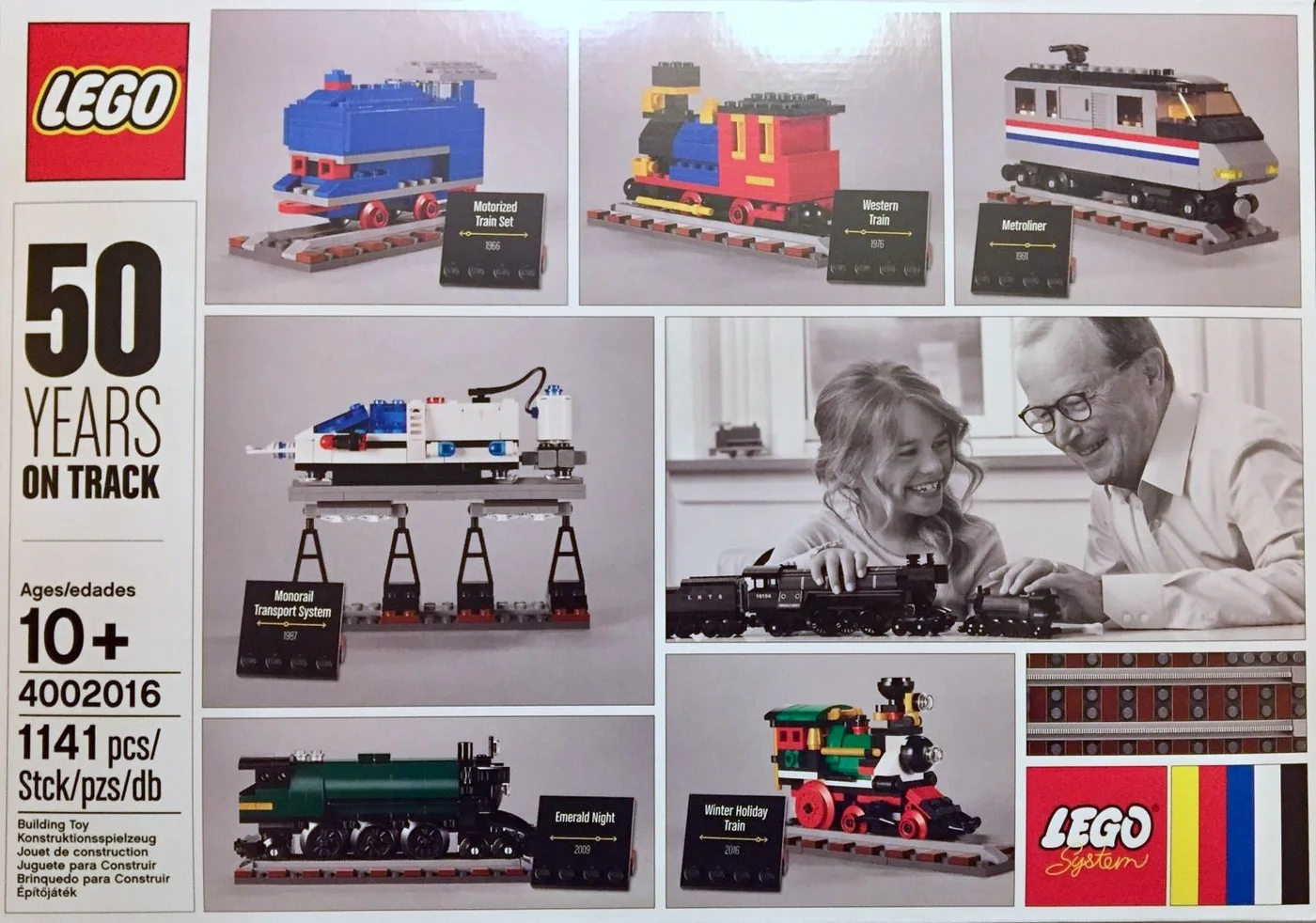 LEGO 4002016 50 ans sur les rails - prix | Brick Broker