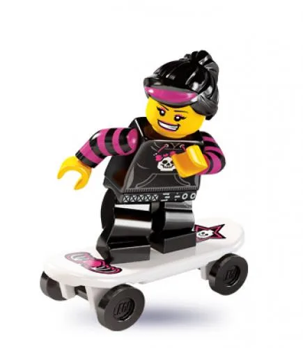 LEGO 8827 Fille qui fait du skateboard - prix | Brick Broker