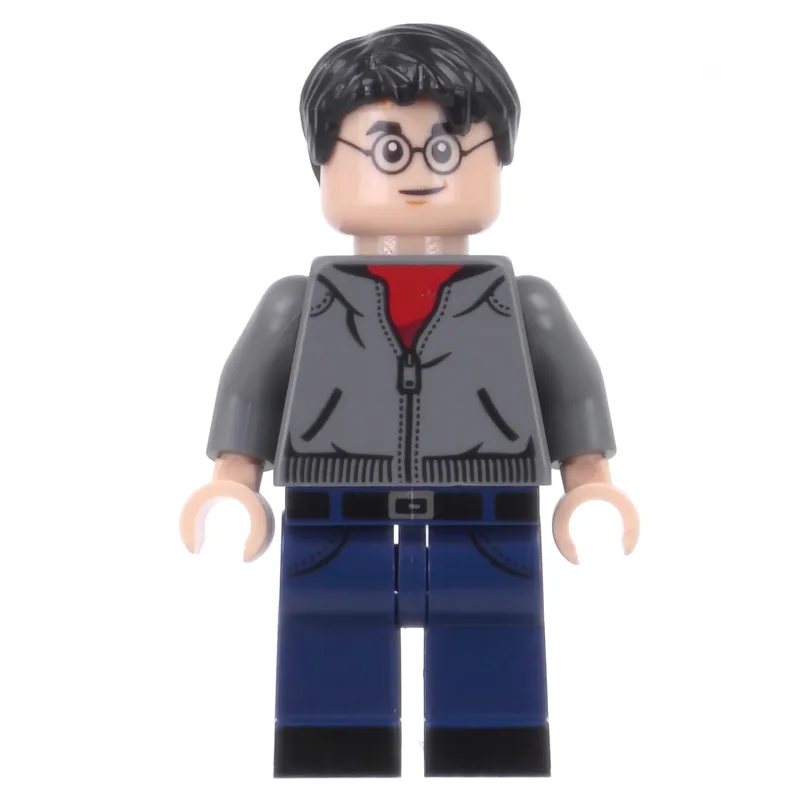 Harry Potter, Dark Bluish Gray Jacket over Re… — minifigurine LEGO | Brick Broker