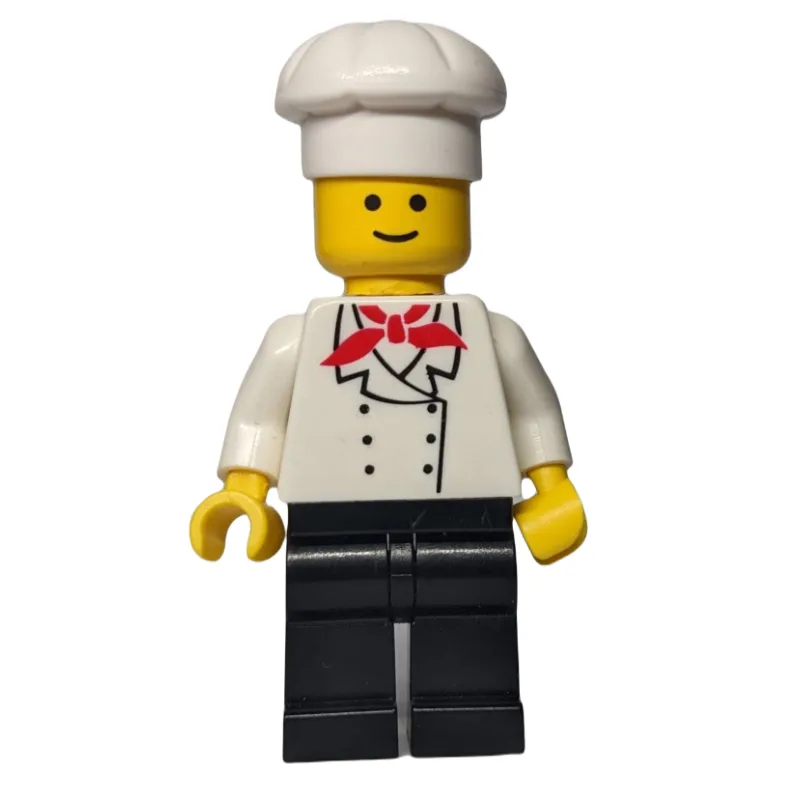 Chef, Red Neckerchief, Black Legs (3626b Head) — minifigurine LEGO | Brick Broker