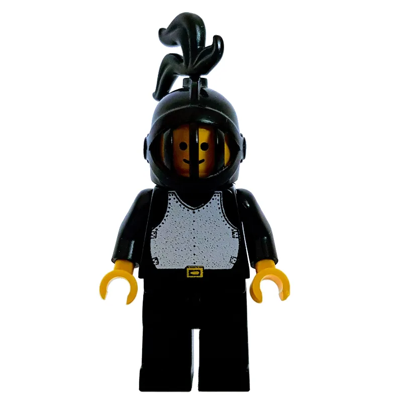 Knight (Breastplate on Black) - Black Legs, B… — minifigurine LEGO | Brick Broker