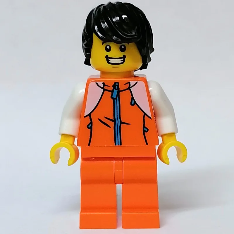 Orange Torso, Orange Legs, Black Hair — dans quels sets LEGO ? (fig-011896) | Brick Broker