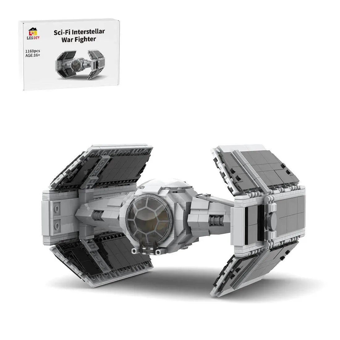 LesDiy Chasseur de guerre interstellaire de science-fiction (LESDIY-3501479) - prix | Brick Broker