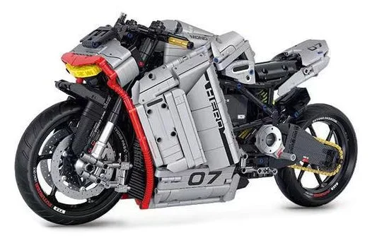 JIESTAR Moto Power Cruiser Technic électroplaquée 1:5 GULY 60507 (JS-60507) - prix | Brick Broker