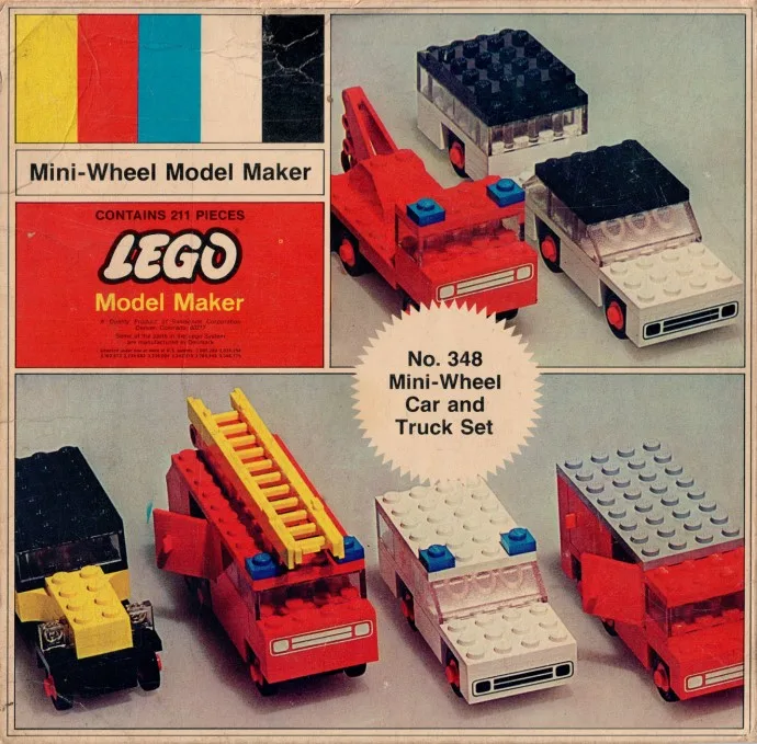 LEGO 348 Set de Voiture et Camion Mini-Roues - prix | Brick Broker