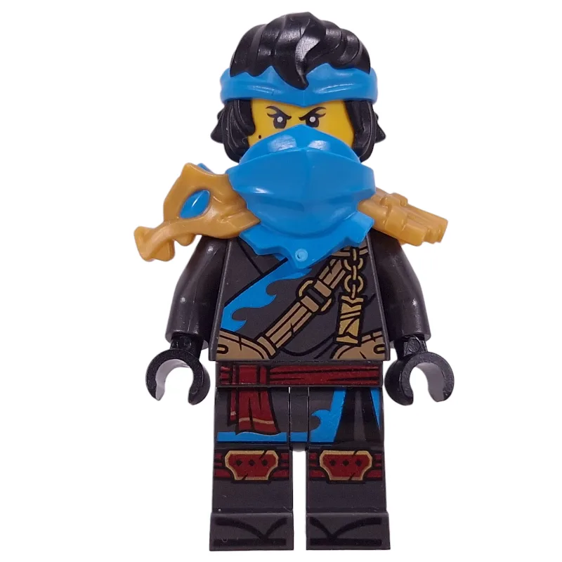 Nya, Dark Azure Shoulder Armor and Mask, Hair — minifigurine LEGO | Brick Broker