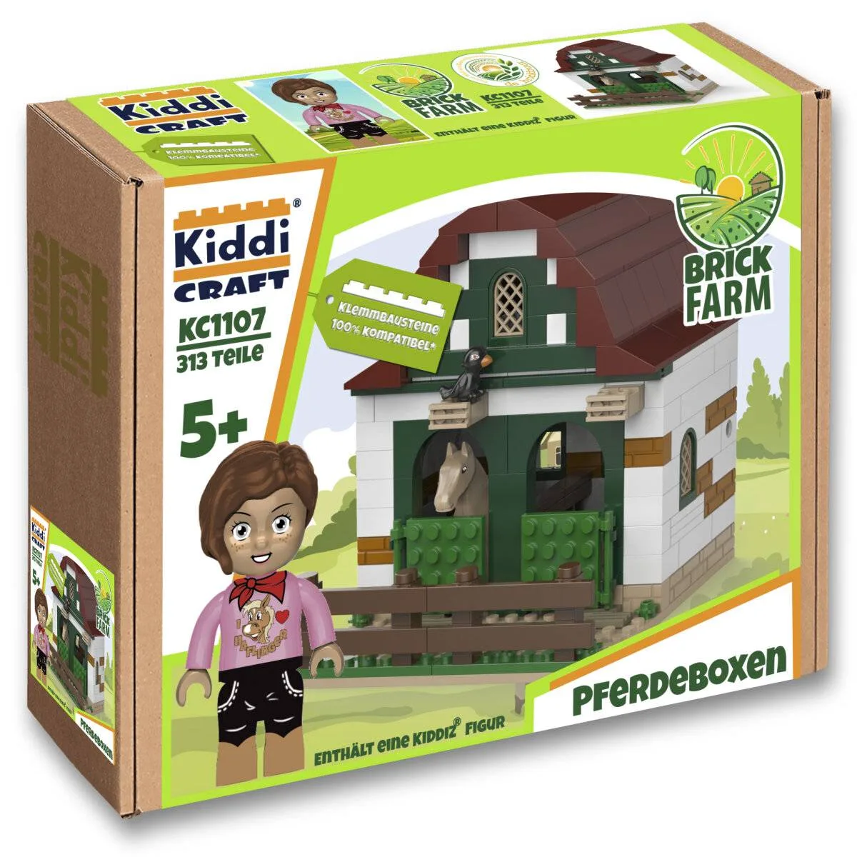 Kiddicraft Extension ferme à poneys - Boîtes extérieures (KID-KC1107) - prix | Brick Broker