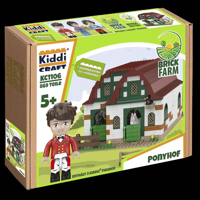 Kiddicraft Ferme à poneys (KID-KC1106) - prix | Brick Broker