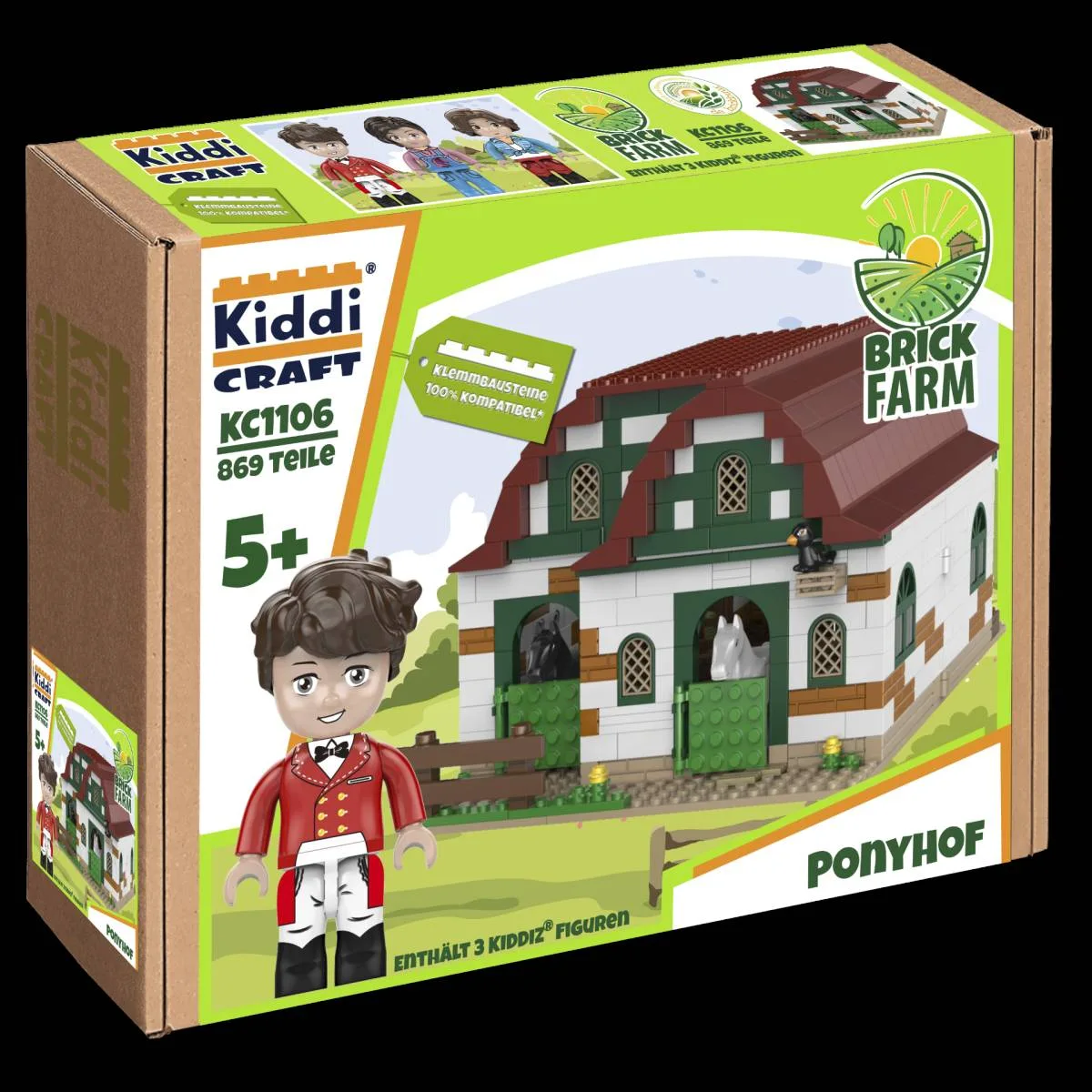 Kiddicraft Ferme à poneys (KID-KC1106) - prix | Brick Broker