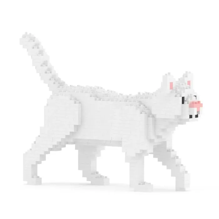 JEKCA Mini chat blanc 01 - Taille standard (JEK-ST19CM06) - prix | Brick Broker