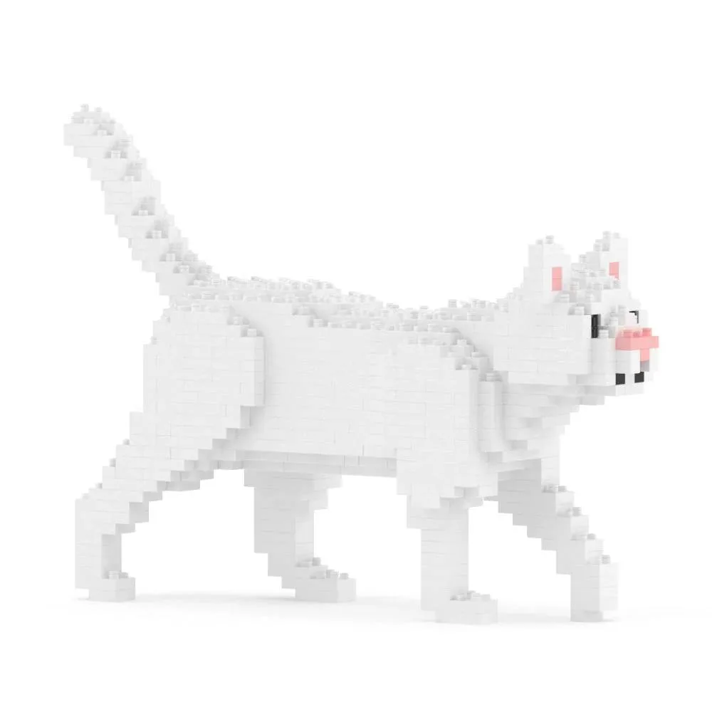 JEKCA Mini chat blanc 01 - Taille standard (JEK-ST19CM06) - prix | Brick Broker