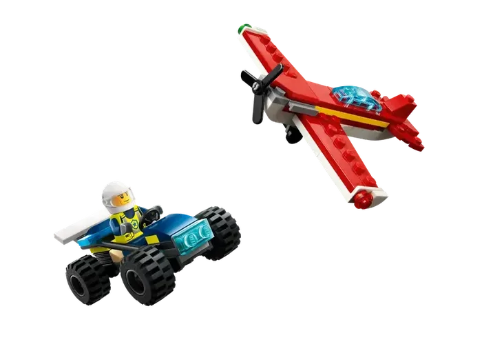 LEGO 30664 Voiture tout-terrain de police de la ville et avion rouge 3-en-1 - prix | Brick Broker