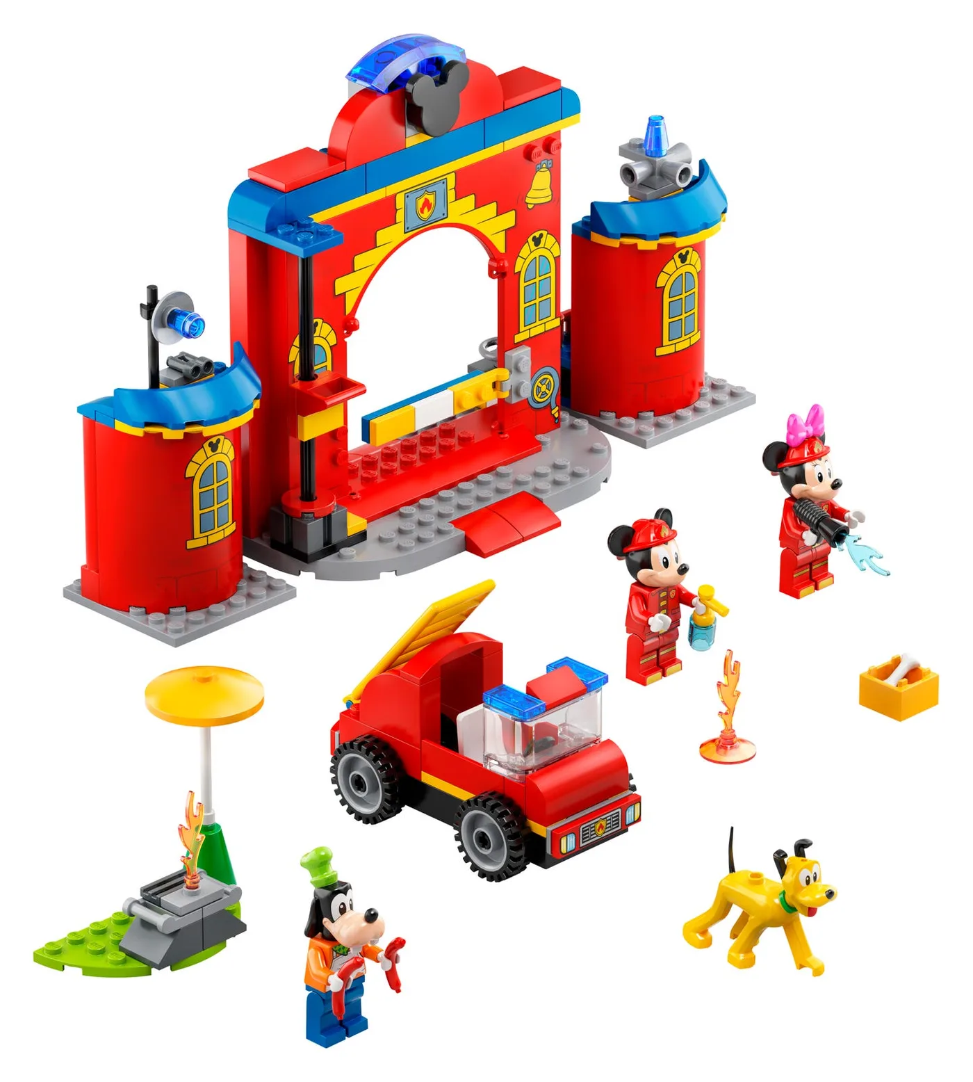 LEGO 10776 Mickey & Friends : Camion de pompiers et caserne - prix | Brick Broker