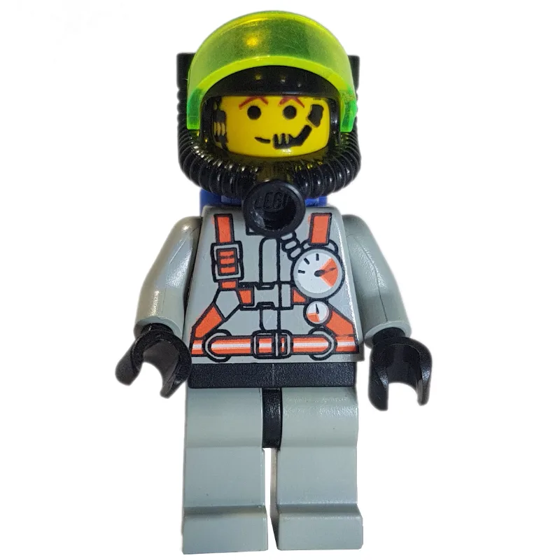 Fireman, Light Gray Fire Suit with Gauges and… — minifigurine LEGO | Brick Broker