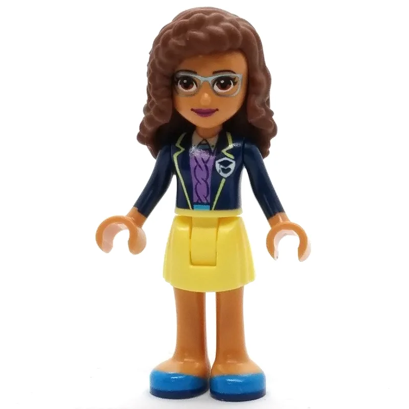 Olivia - Dark Blue Jacket, Bright Light Yello… — minifigurine LEGO | Brick Broker