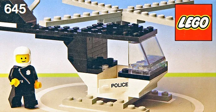 LEGO 645 Hélicoptère de police - prix et où acheter | Brick Broker