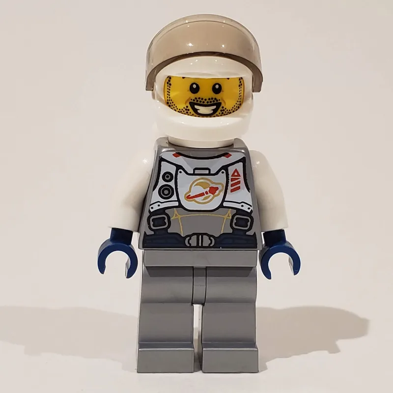 Astronaut, Flat Silver, White Helmet with Vis… — minifigurine LEGO | Brick Broker