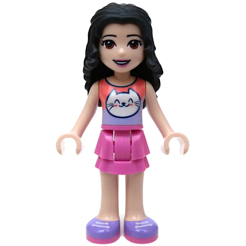Emma - Coral Top, Dark Pink Skirt — dans quels sets LEGO ? (fig-011388) | Brick Broker