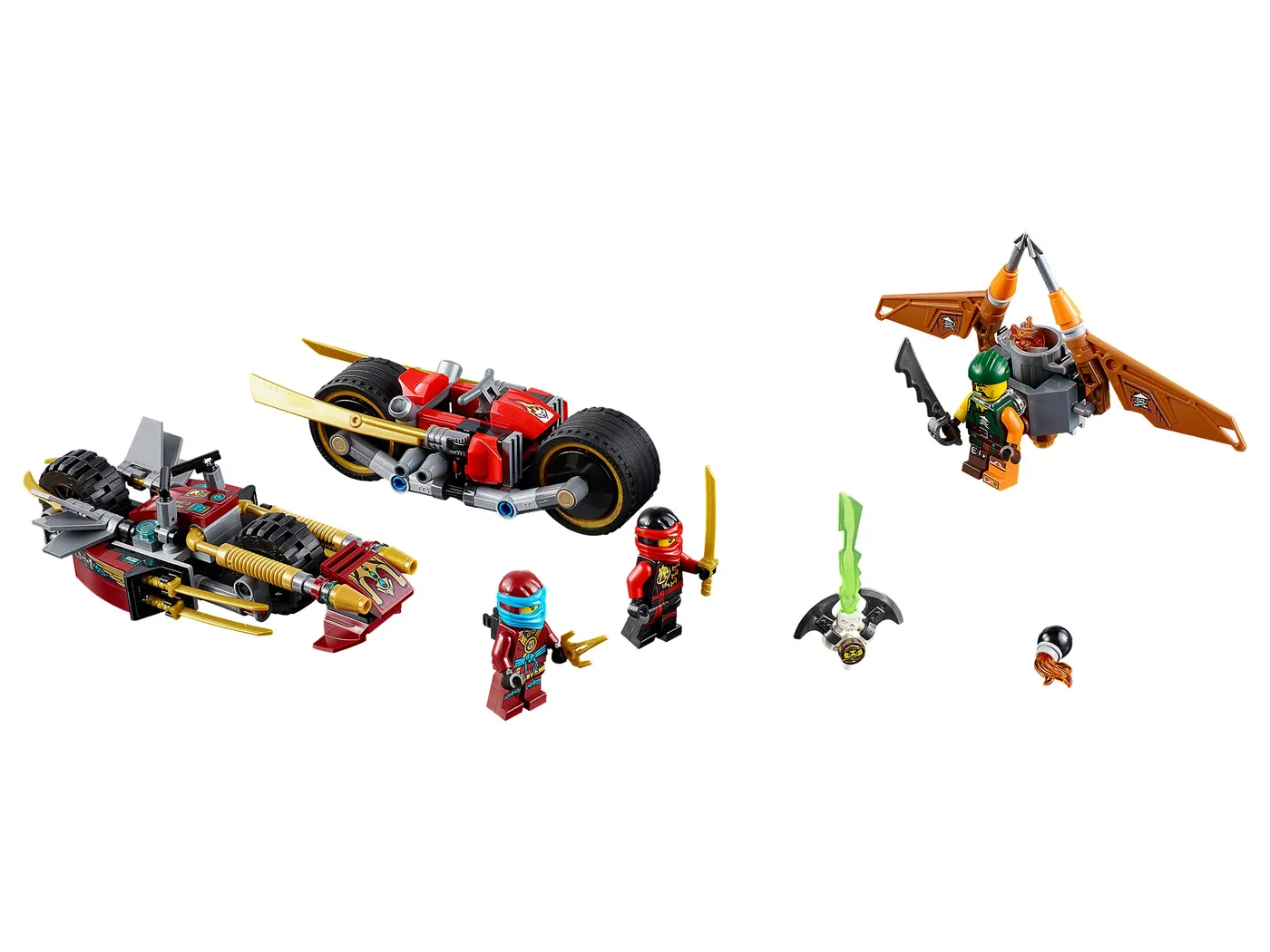 LEGO 70600 Poursuite en moto Ninja - prix | Brick Broker