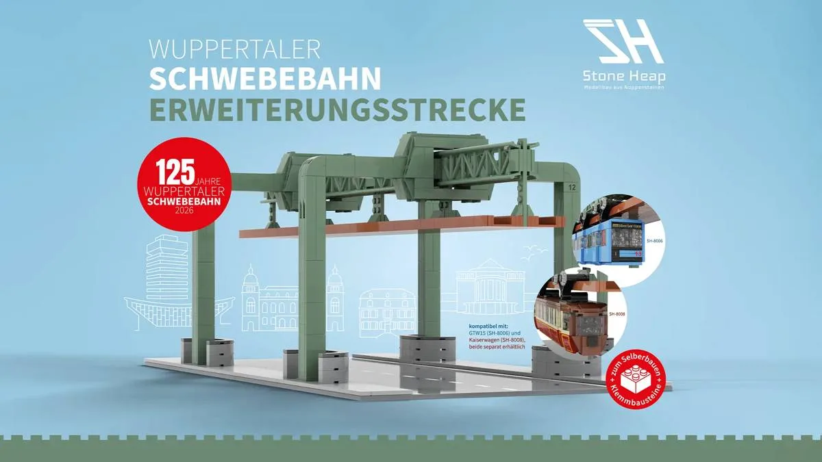 Stone Heap Monorail suspendu - Voie d'extension (SH-8007) - prix | Brick Broker