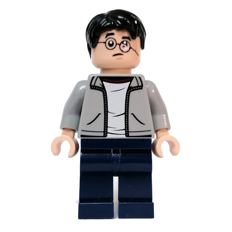 Harry Potter, Open Light Bluish Gray Jacket o… — minifigurine LEGO | Brick Broker