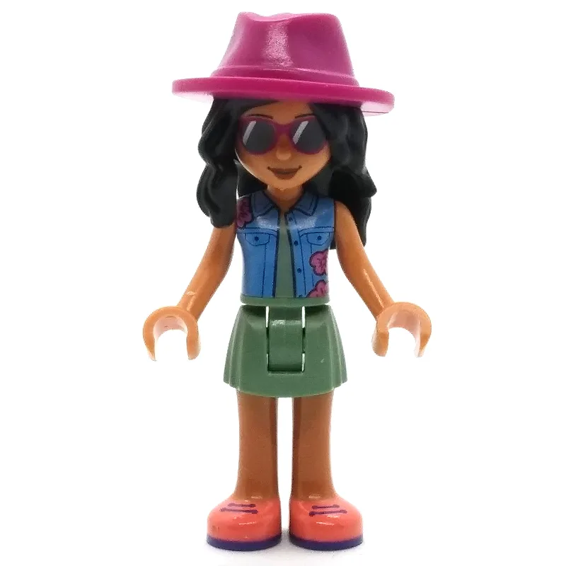 Savannah - Blue Top, Sand Green Skirt, Dark P… — minifigurine LEGO | Brick Broker