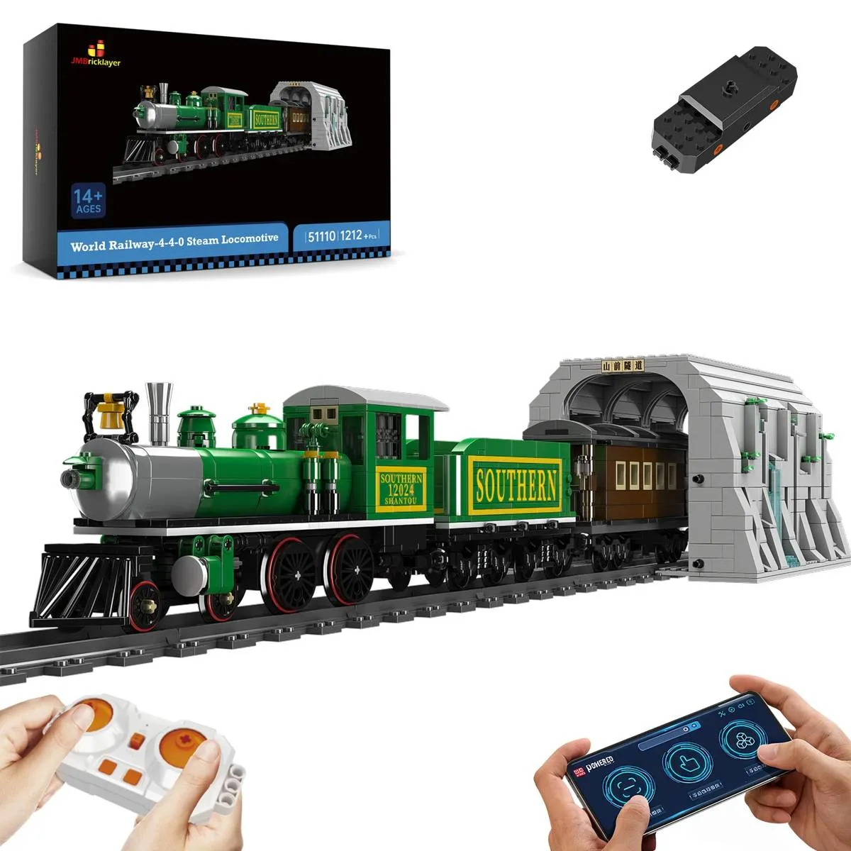 JMBricklayer Locomotive à vapeur 4-4-0 (JMB-51110) - prix | Brick Broker