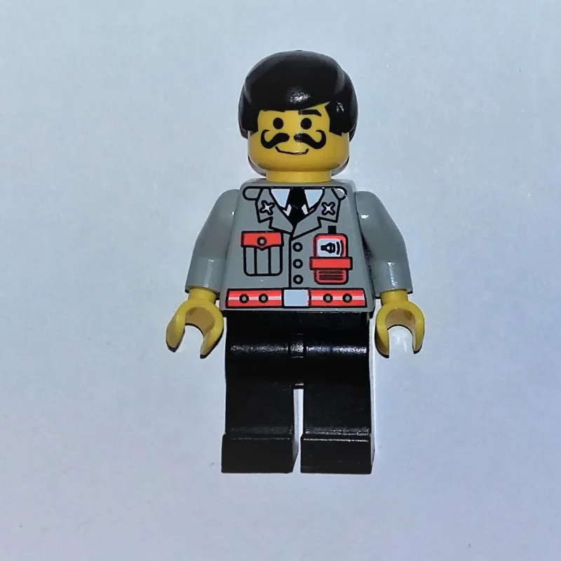 Fireman, Light Gray Jacket with Radio and Poc… — minifigurine LEGO | Brick Broker