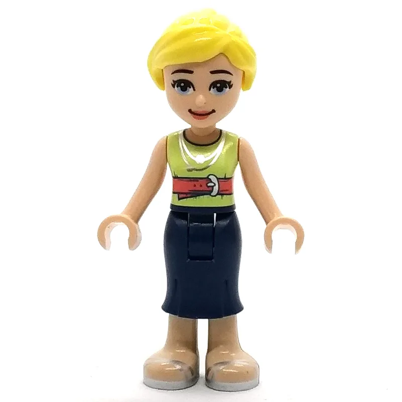 Marisa - Yellowish Green Top, Dark Blue Skirt… — minifigurine LEGO | Brick Broker