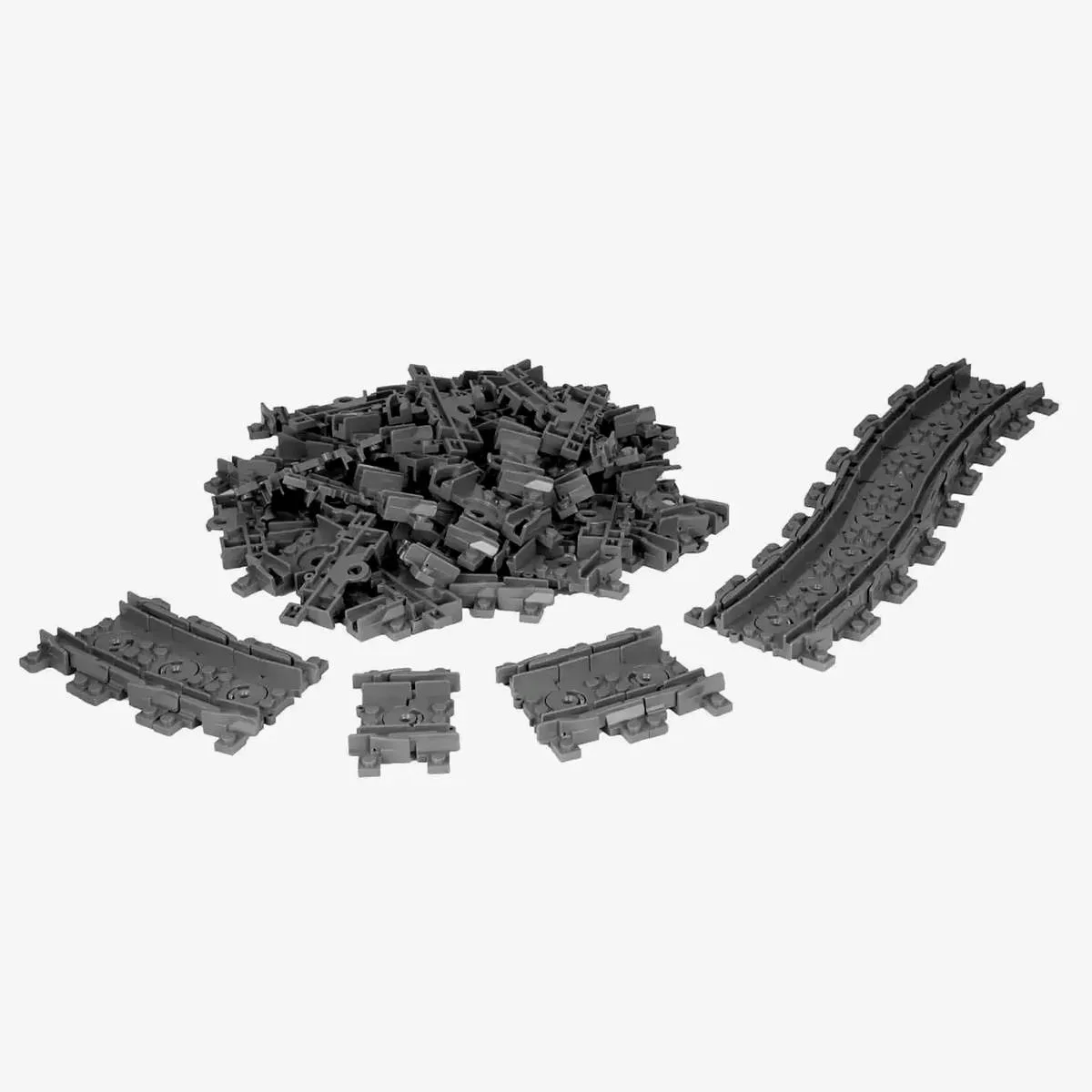 BlueBrixx Ensemble de rails de train flexibles (BB-101075) - prix | Brick Broker