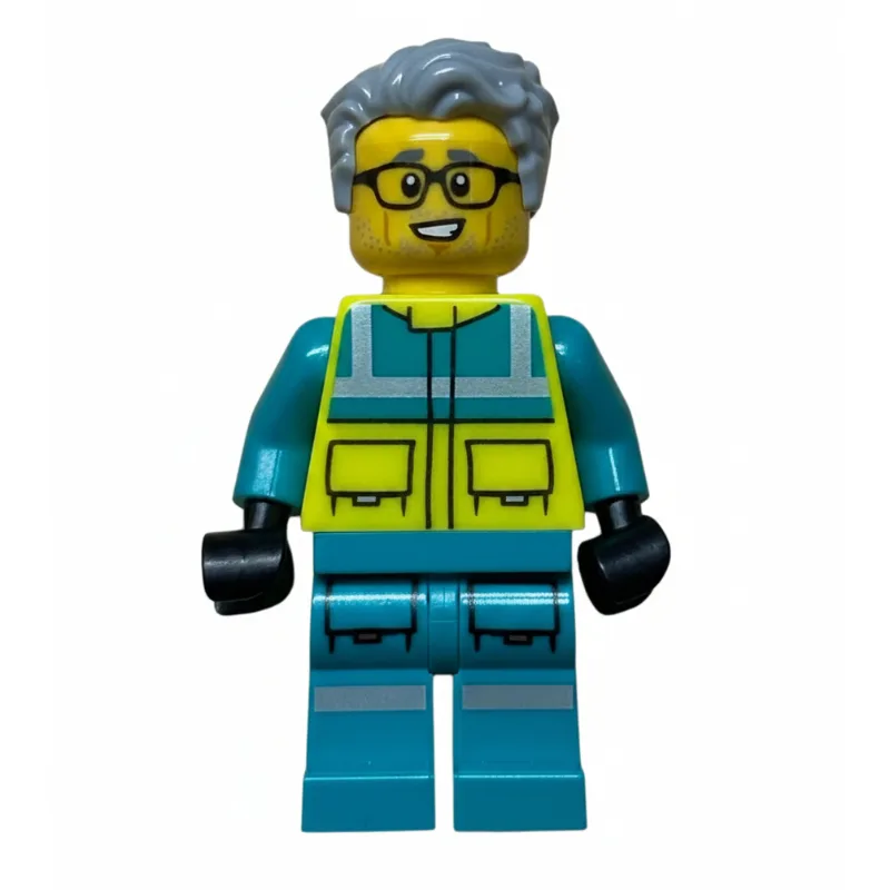 Paramedic, Vibrant Yellow Safety Vest, Light… — minifigurine LEGO | Brick Broker